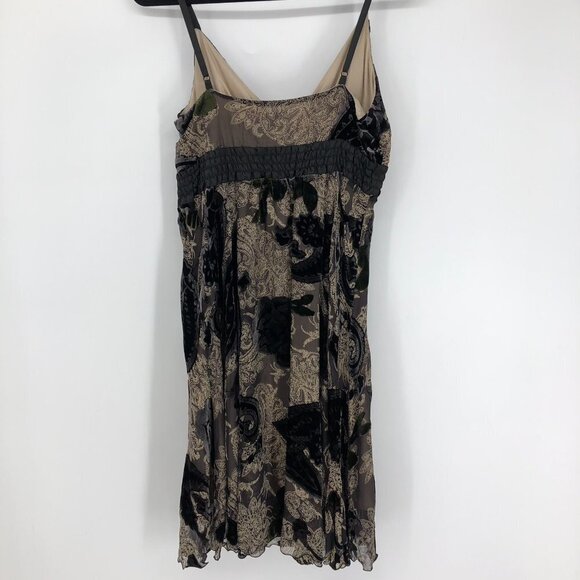 Tristan Black creme silk & lace V neck spaghetti strap  mini dress size 10 - Picture 9 of 10